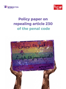 Repealing article 230 of the penal code